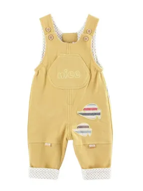 Double Layer Warm And Crotch Opening Trousers Pure Cotton Overalls For Babies