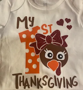 First Thanksgiving Onesie