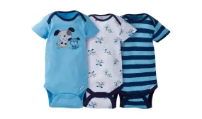 Gerber Preemie Baby Boy Assorted Short Sleeve Onesies Bodysuits, 3-Pack