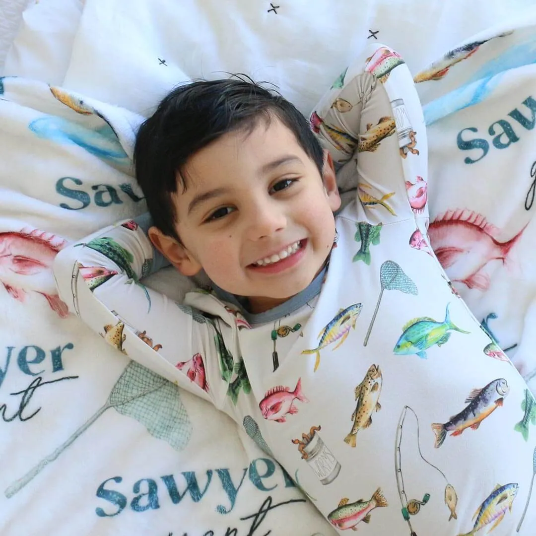 Gone Fishing Two Piece Pajama Set