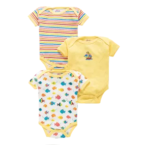 Half Sleeve Romper - Pack of 3