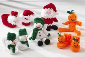 Holiday Bootie Buddies Set 1 Crochet Pattern