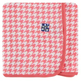 KicKee Pants London Swaddling Blanket in English Rose Houndstooth