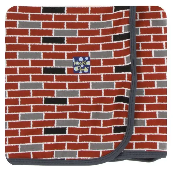 KicKee Pants London Swaddling Blanket in London Brick
