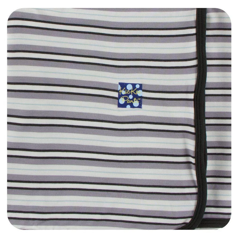 Kickee Pants - Print Swaddling Blanket - India Pure Stripe
