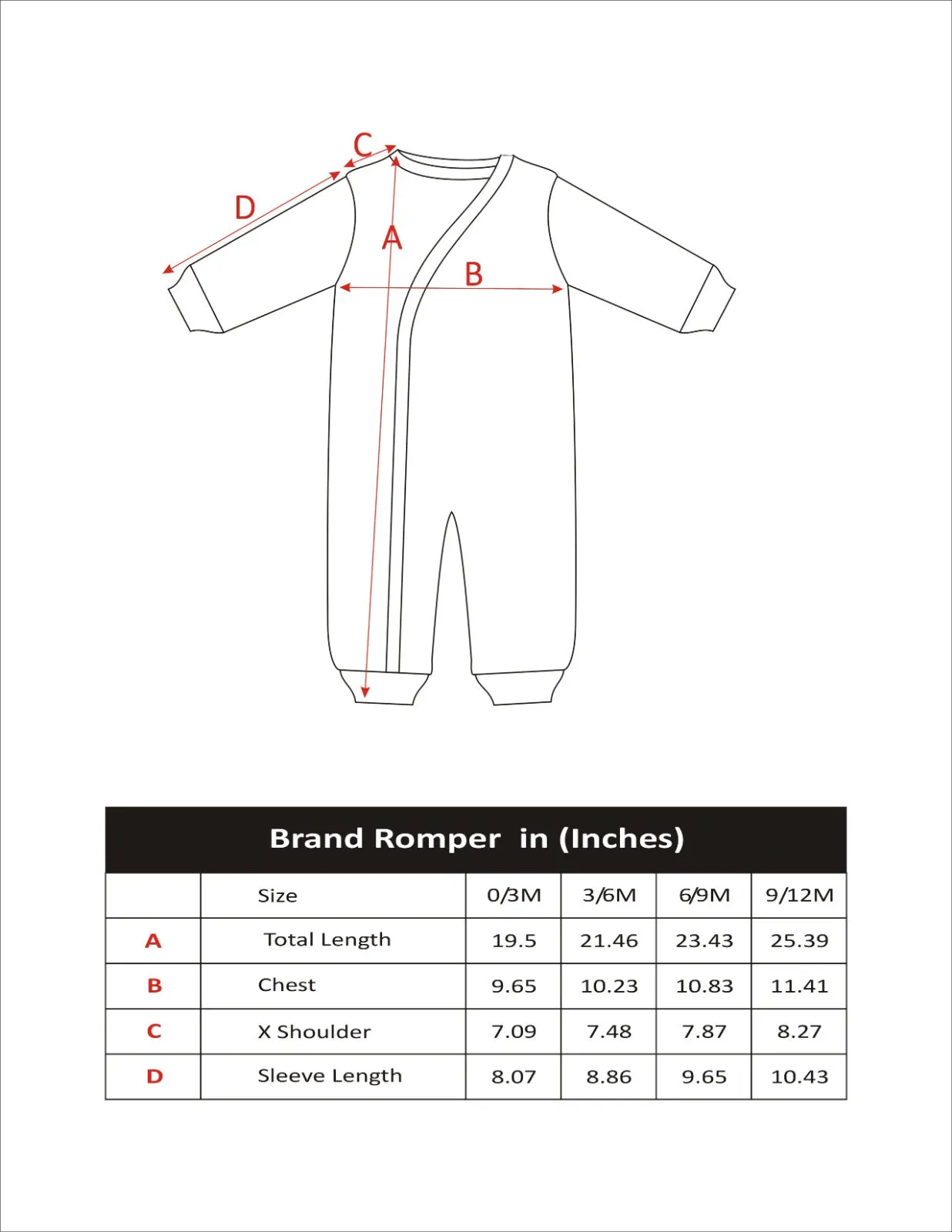 KIDS ROMPER WHITE FRONT PRINTING