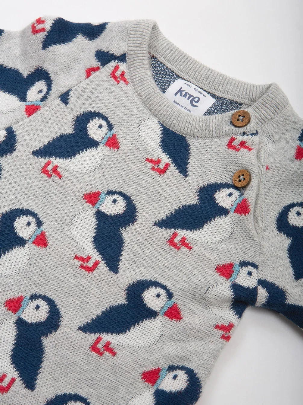 Kite Puffin Knitted Romper 8853-Bur