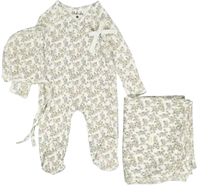 Ladida Peach Cherry Blossom Layette Set