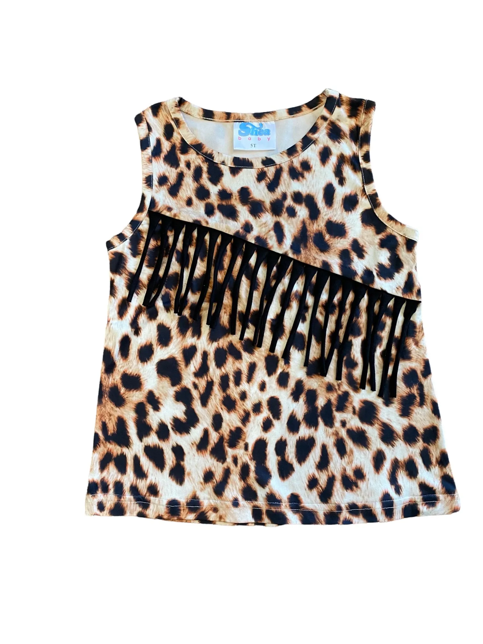 Leopard Sueded Fringe Shirt Toddler (2T-5T)
