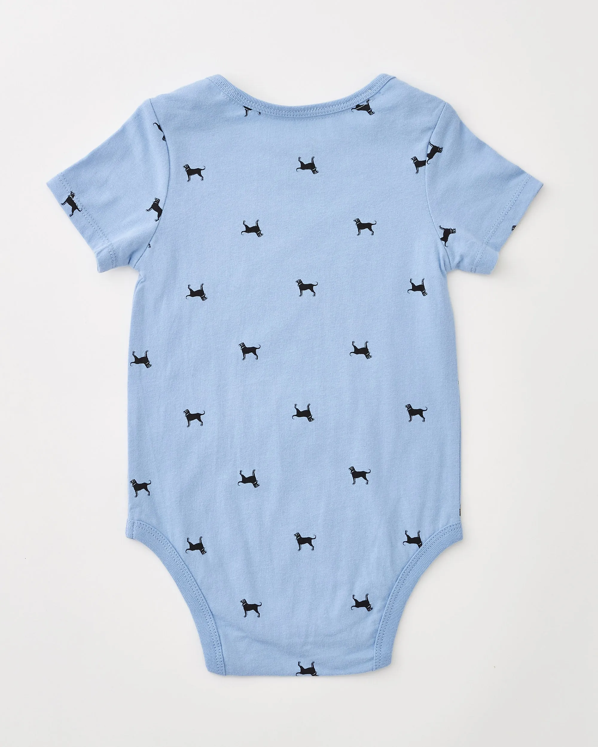 Lil Kids Mini Dog Print Onesie