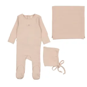 Lilette Pink Pointelle Circle Layette Set