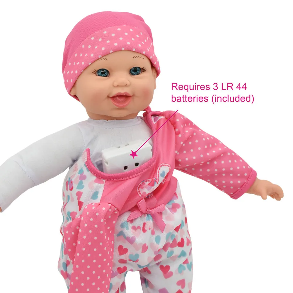 Little Darlings 12 Inch - Talking Twins with Heart-Themed Outfits