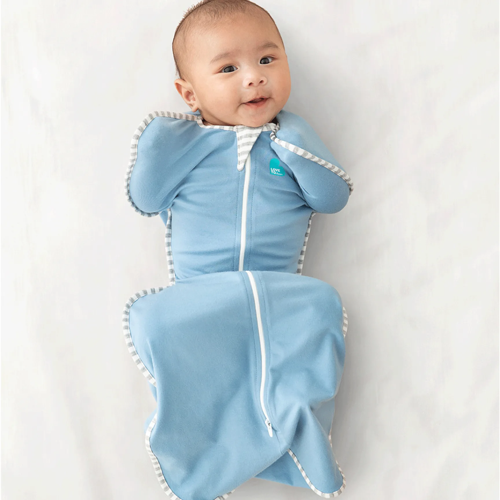 Love to Swaddle Up Bamboo Small Dusty Blue