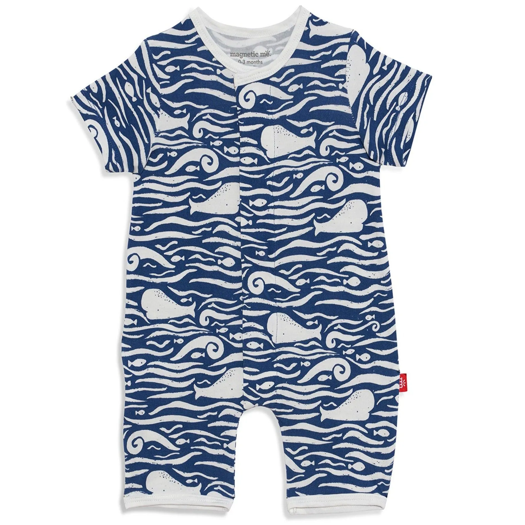 Magnetic Me Whale Hello There Modal Magnetic Romper