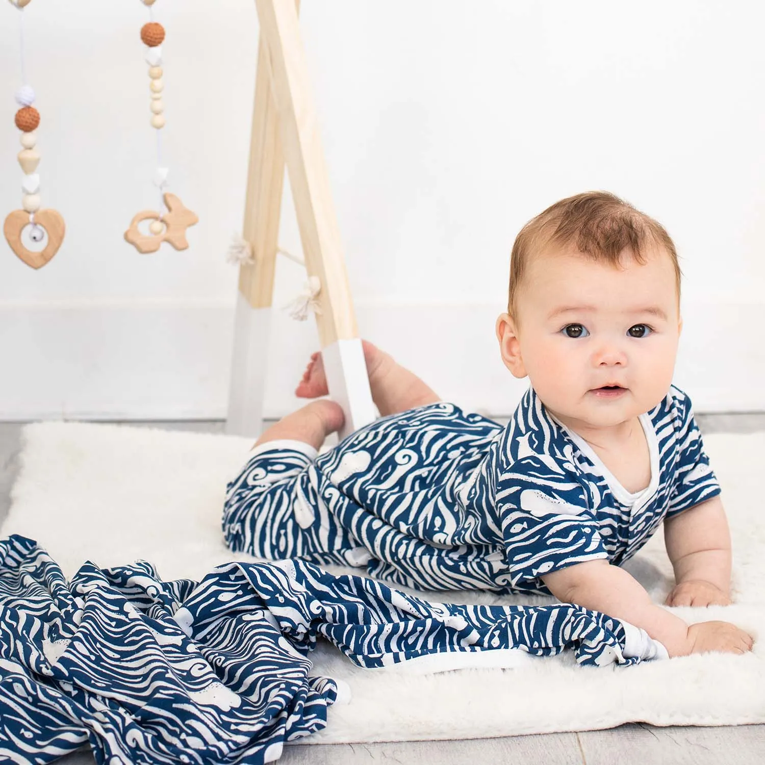 Magnetic Me Whale Hello There Modal Magnetic Romper