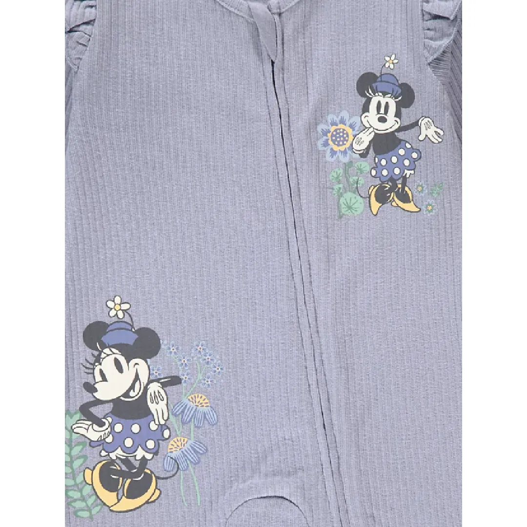 MINNIE MOUSE 2pk Blue/White Sleepsuits