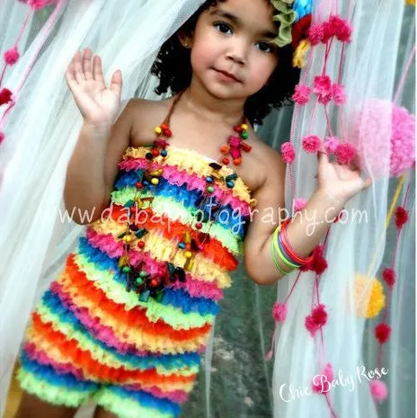 Multicolor Petti Rompers