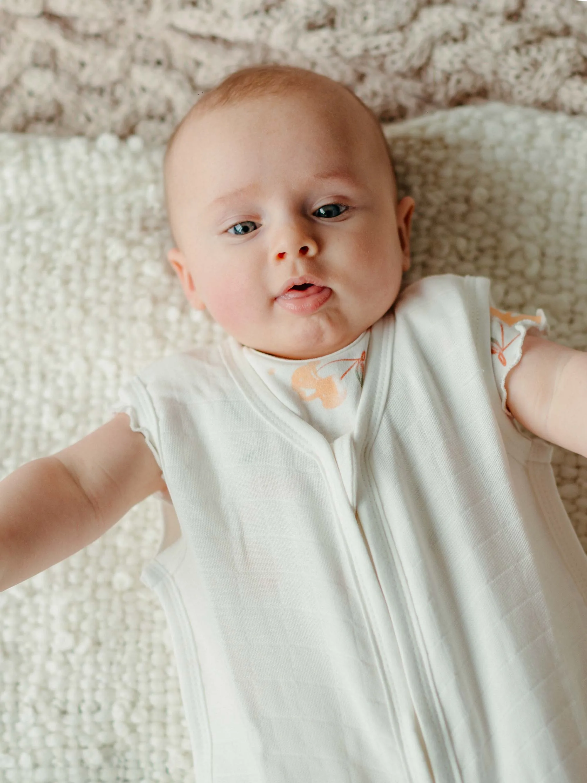 Muslin Sleep Sack - Organic White