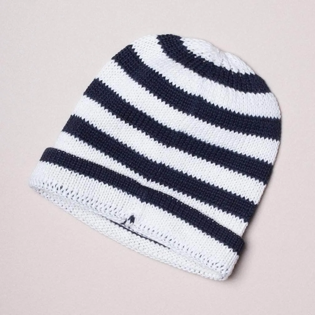 Organic Baby Hats, Handmade in Stripe Colors