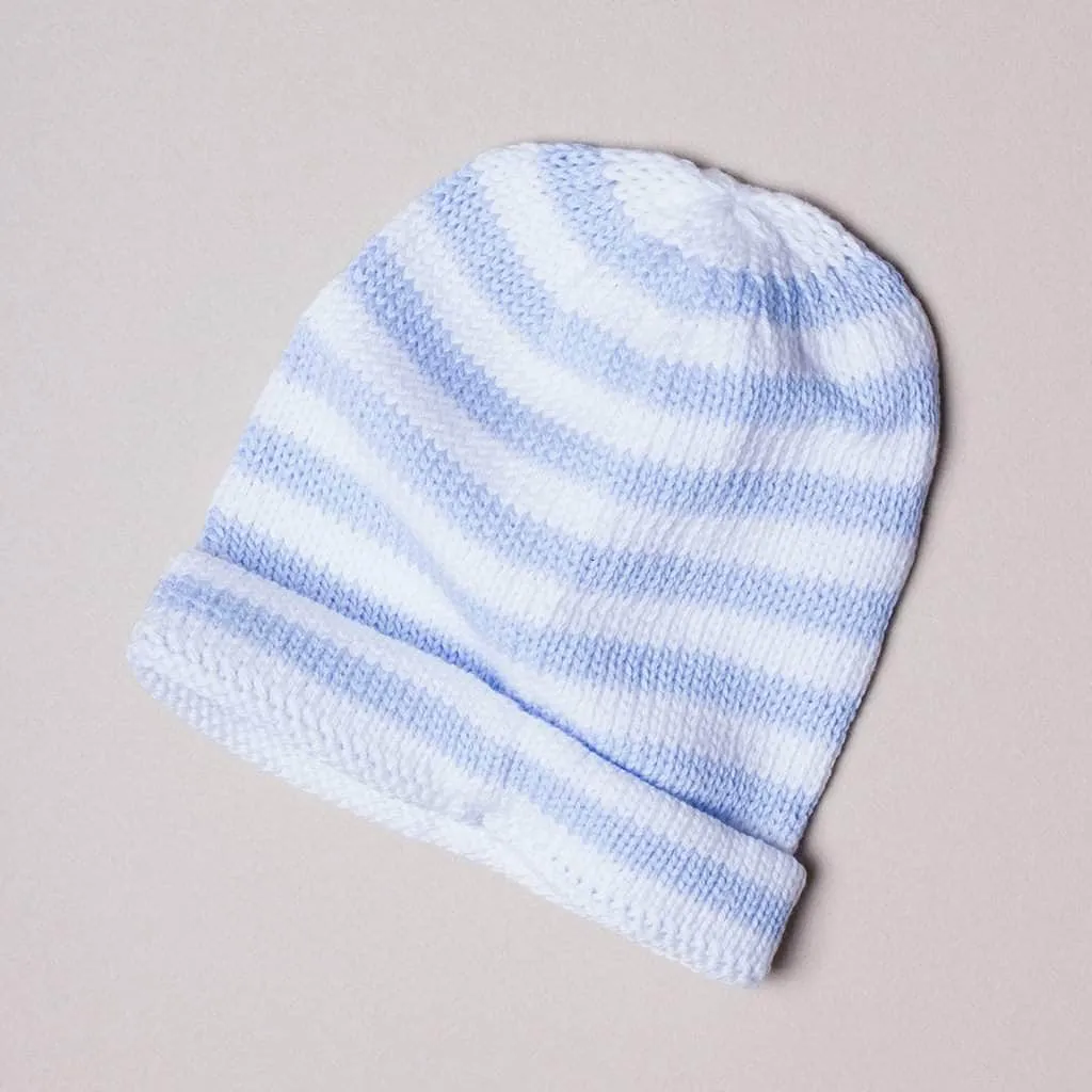 Organic Baby Hats, Handmade in Stripe Colors