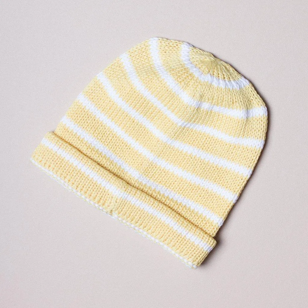 Organic Baby Hats, Handmade in Stripe Colors
