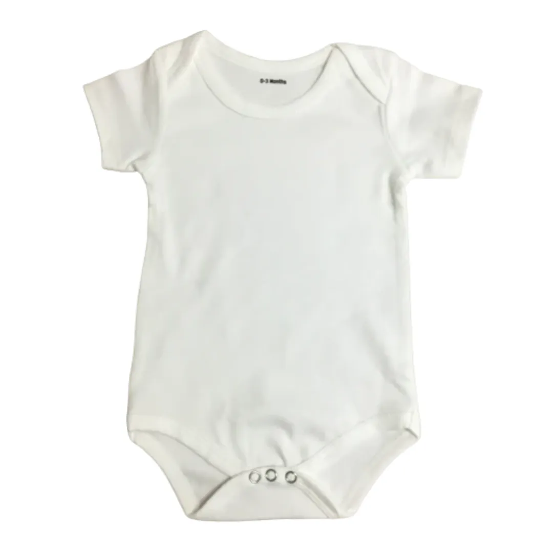 Organic Cotton Romper for Infant set of 2 | White & Pink