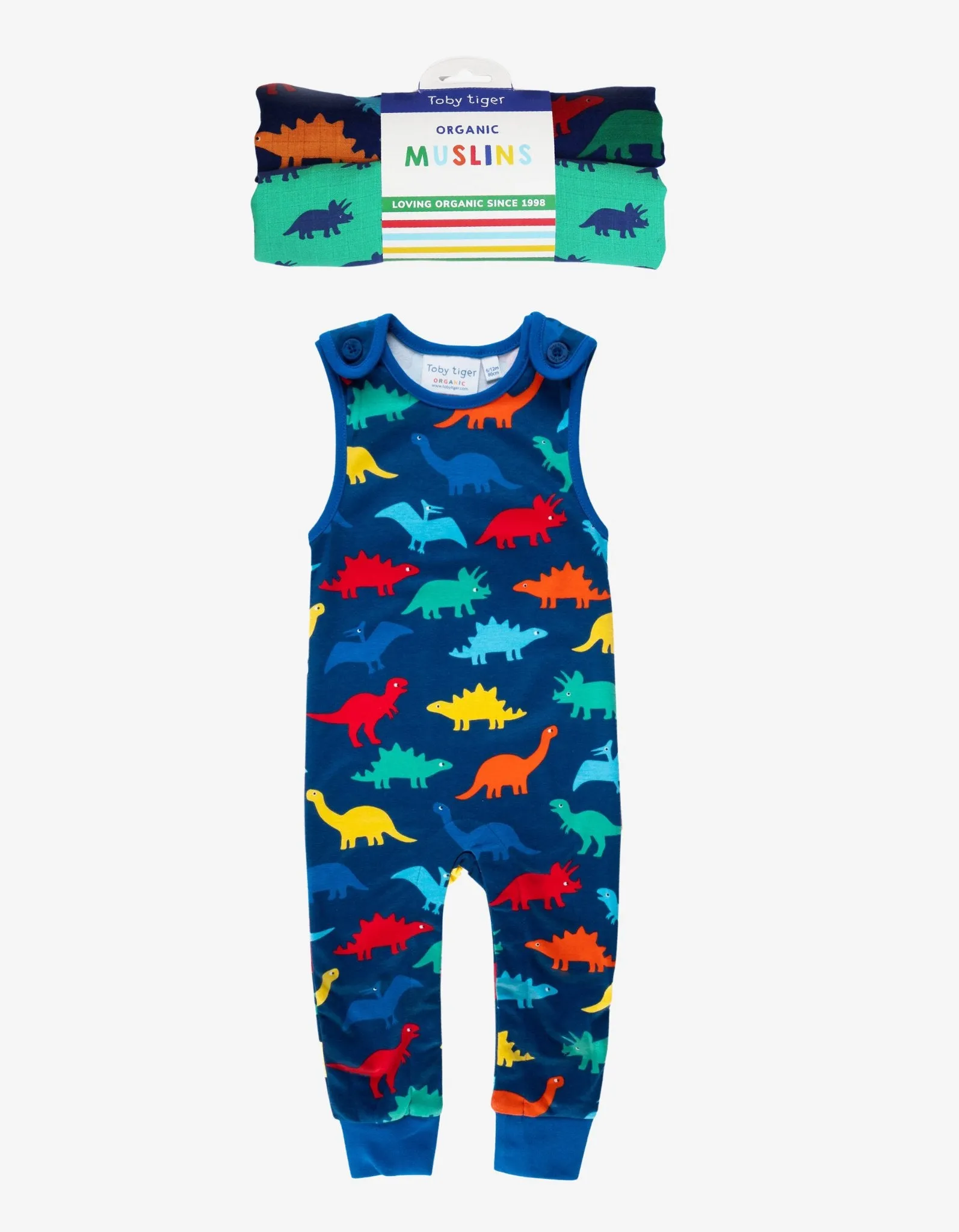 Organic Rainbow Dinosaur Baby Bundle