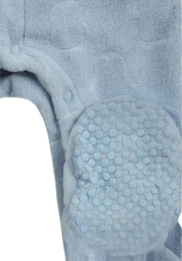 Owl Print Soft Fleece Non Slip Footie Soles Sleepsuit