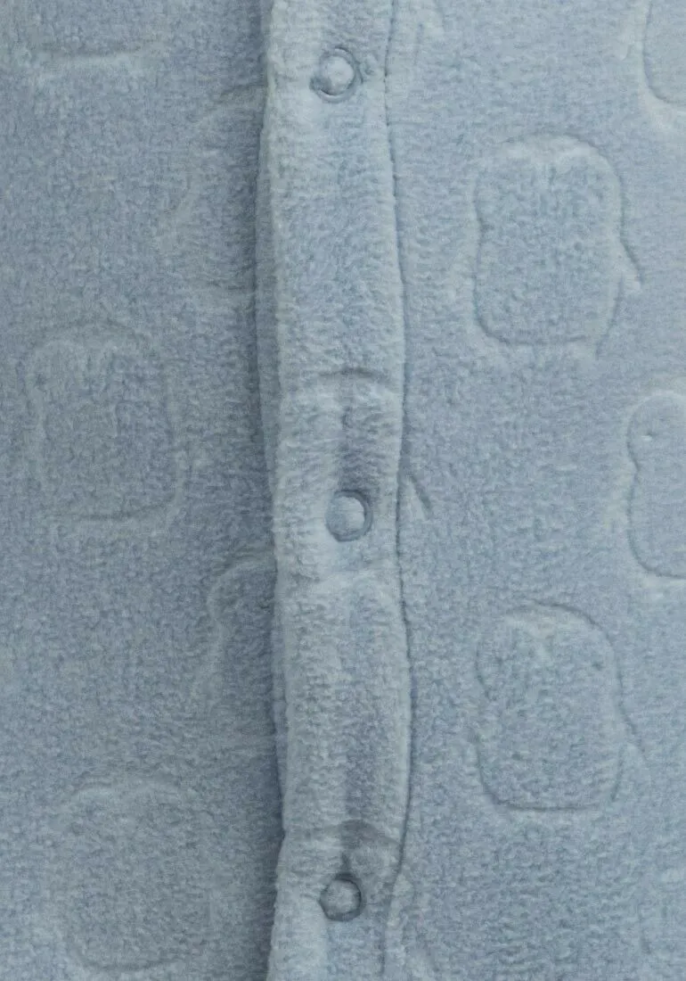 Owl Print Soft Fleece Non Slip Footie Soles Sleepsuit