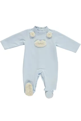 "Sloane" Fluffy Teddy Bear Sleepsuit