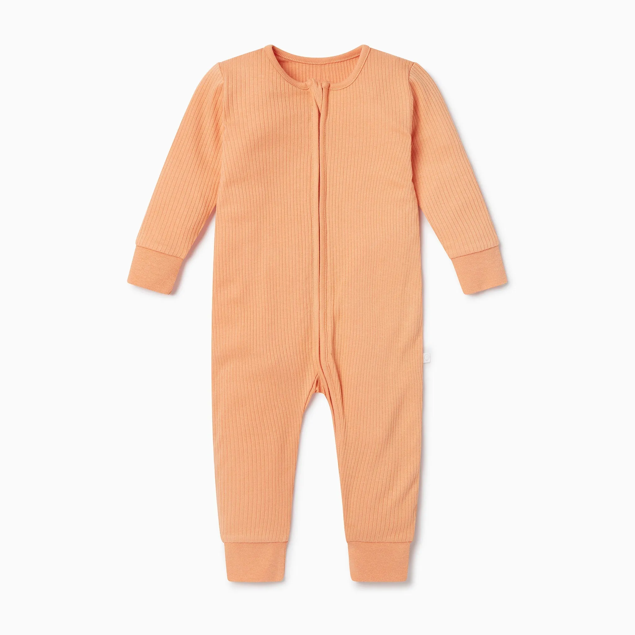 Ribbed Zip-Up Sleepsuit