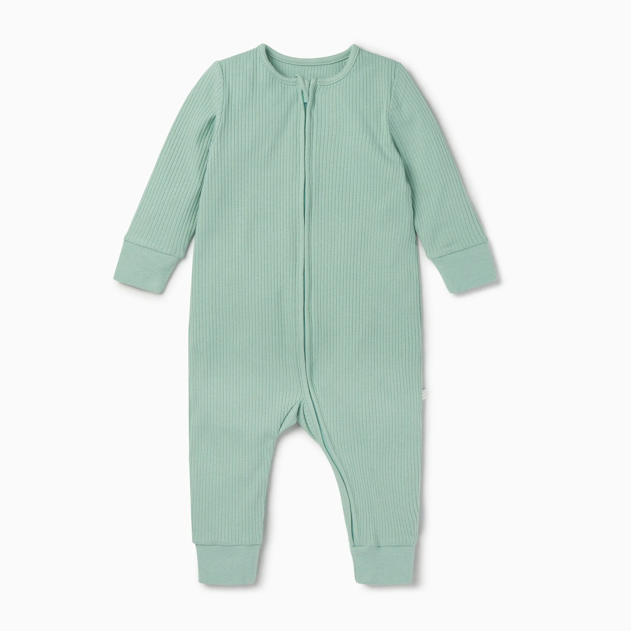 Ribbed Zip-Up Sleepsuit