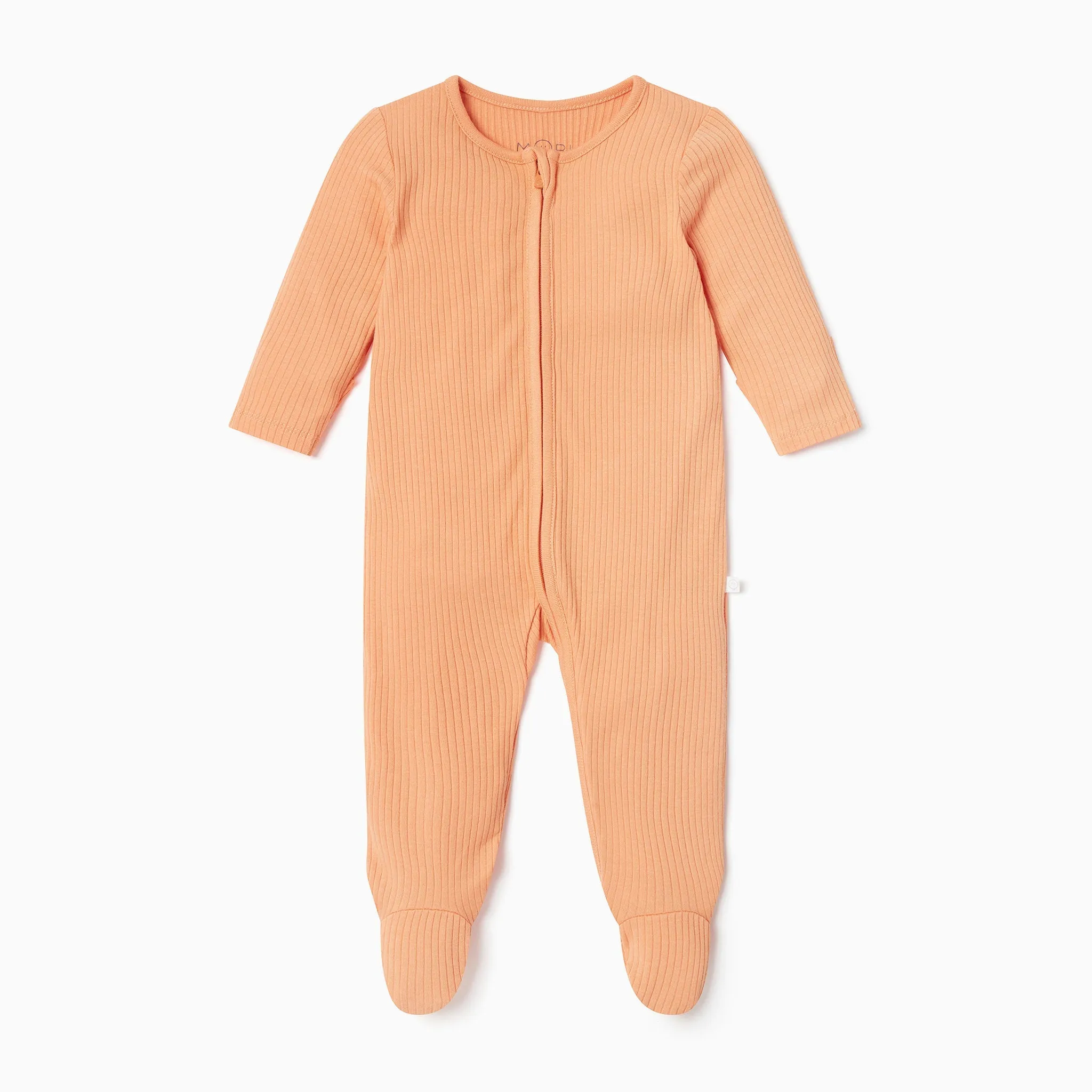 Ribbed Zip-Up Sleepsuit