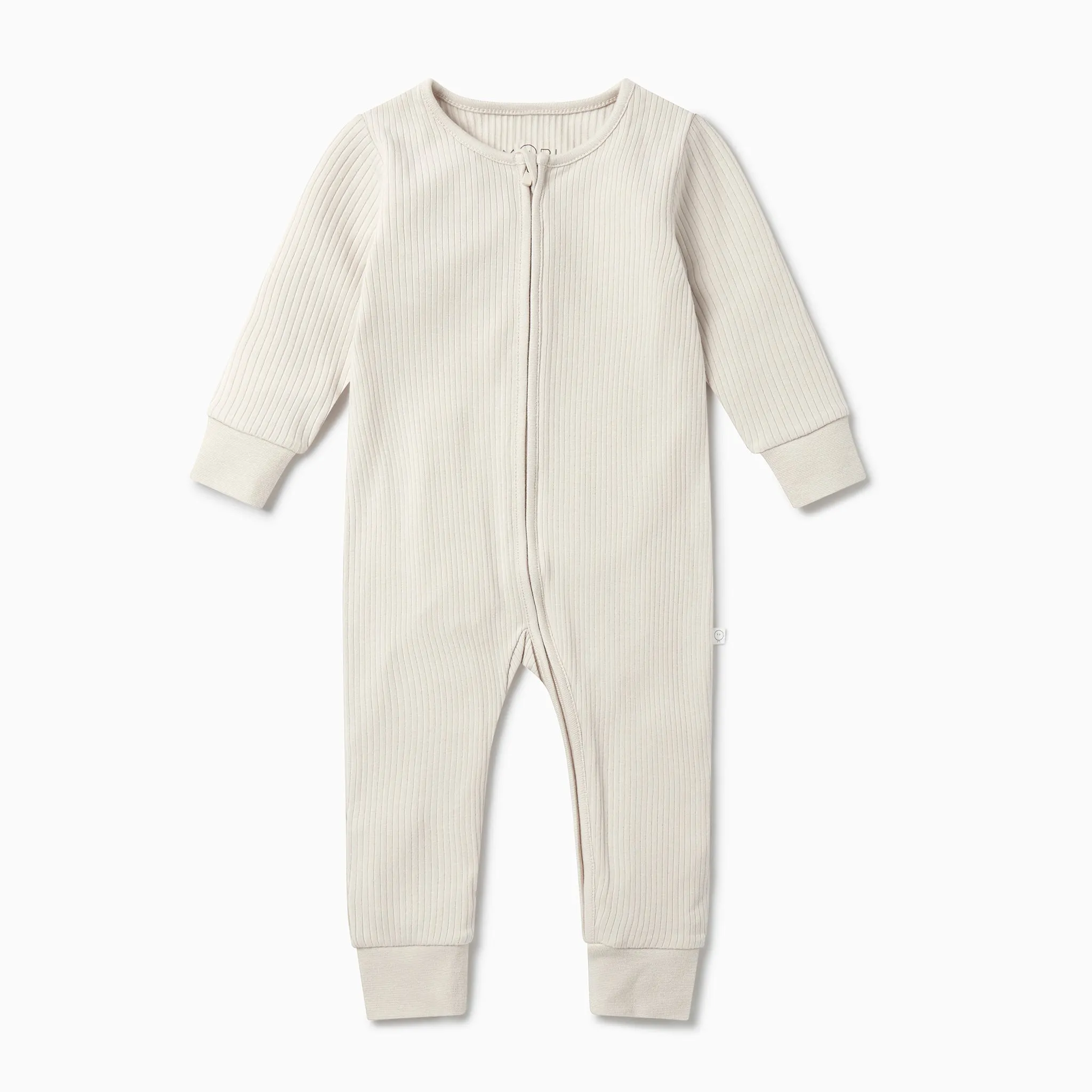 Ribbed Zip-Up Sleepsuit