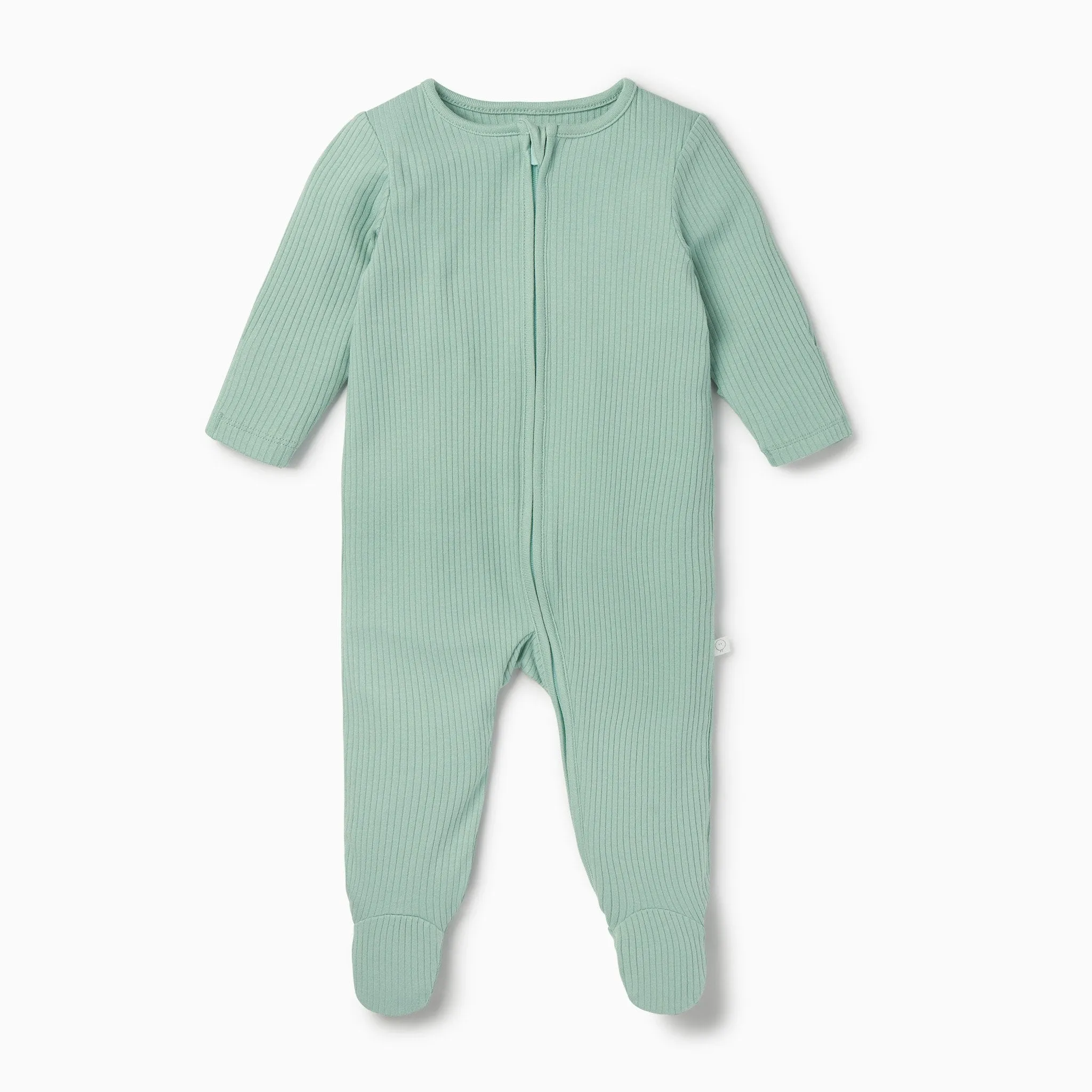 Ribbed Zip-Up Sleepsuit