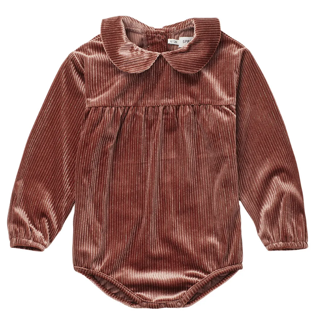 Romper Collar Velvet