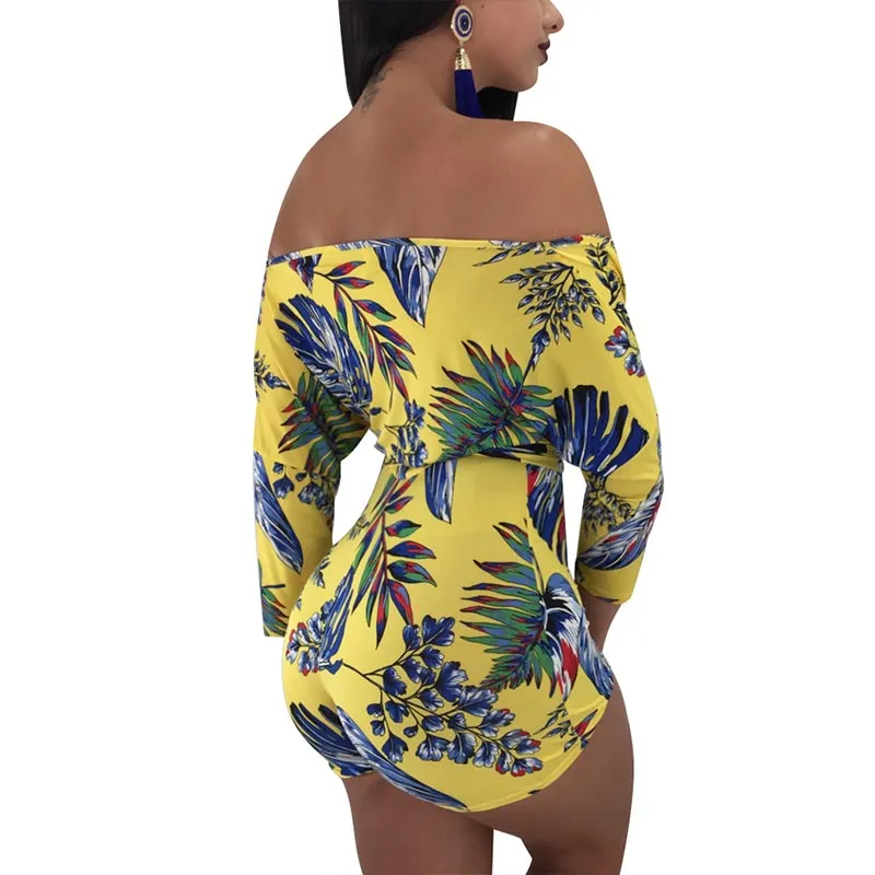 Sexy Sweetheart Floral Bandage Rompers #Printed #Bandage