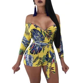 Sexy Sweetheart Floral Bandage Rompers #Printed #Bandage