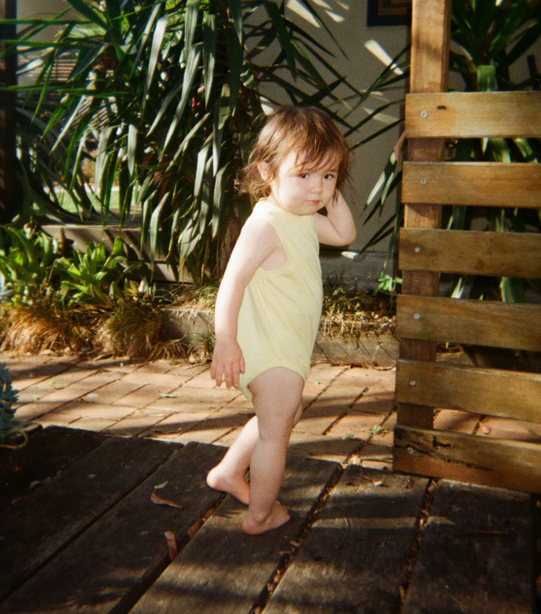 Singlet Onesie - Lemon