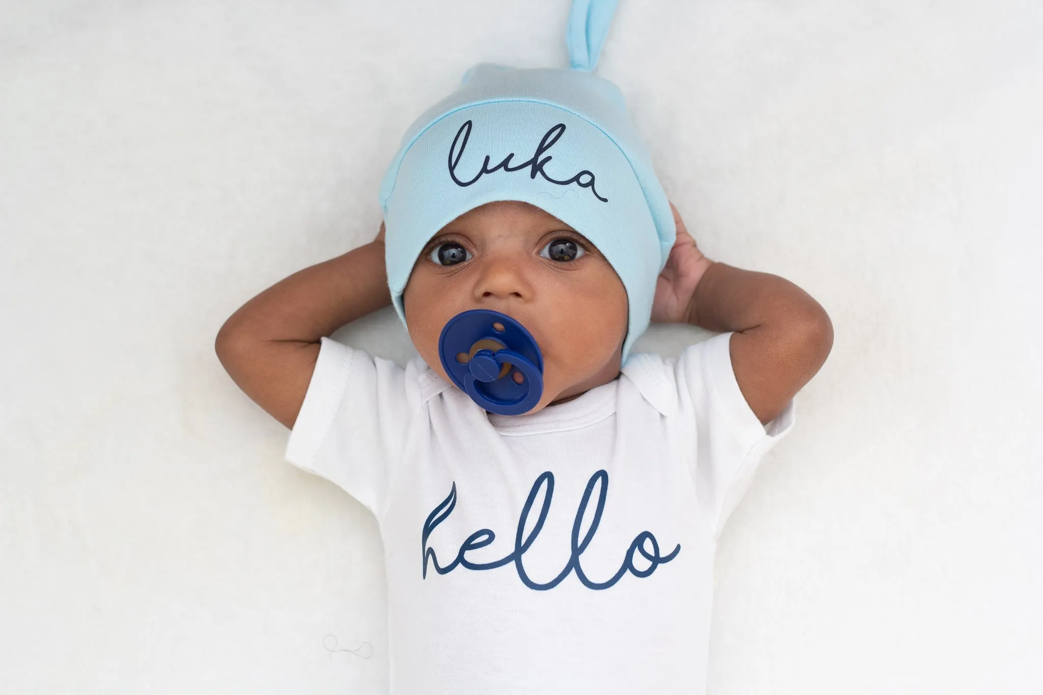 Sky Blue Knot Hat