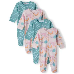 Sleepsuit Set (4 Sleepsuits) - Unicorns