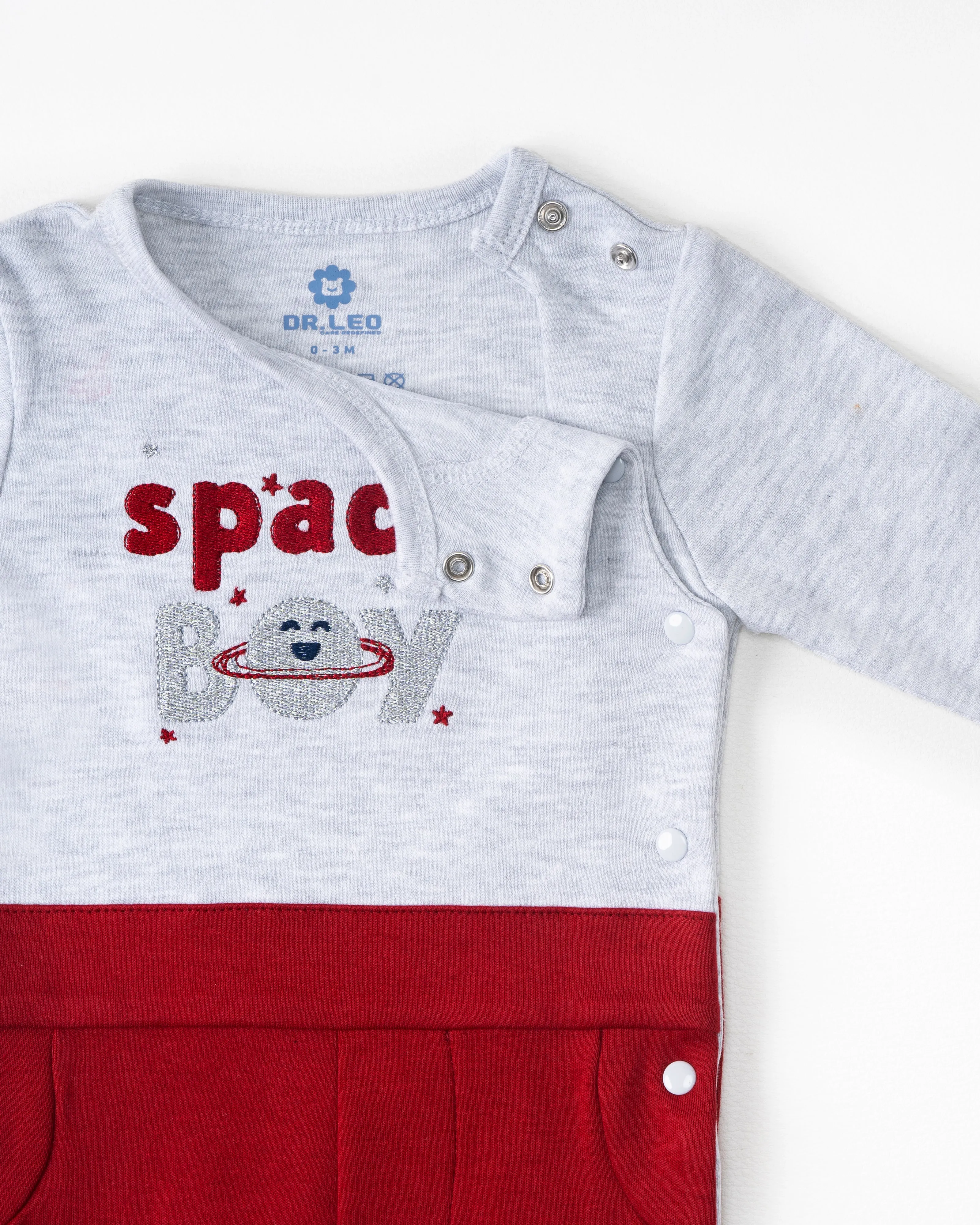 Sleepsuit with cut and shoe - Red