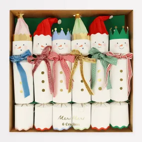 Snowmen Crackers (x 6)
