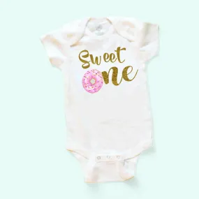 Sweet One Onesie | Birthday Onesie | Donut Girls Onesie | Onesie Sweet Donuts Girls  Onesie  | Age Onesie | Custom Onesie