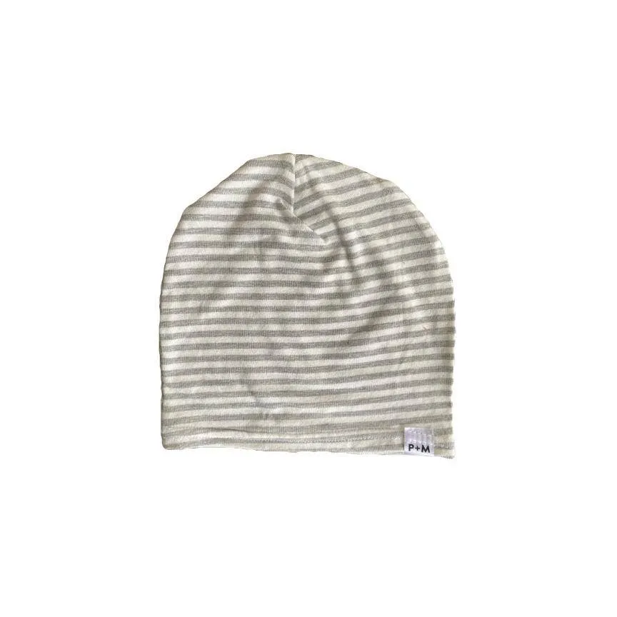 The Grey Striped Beanie