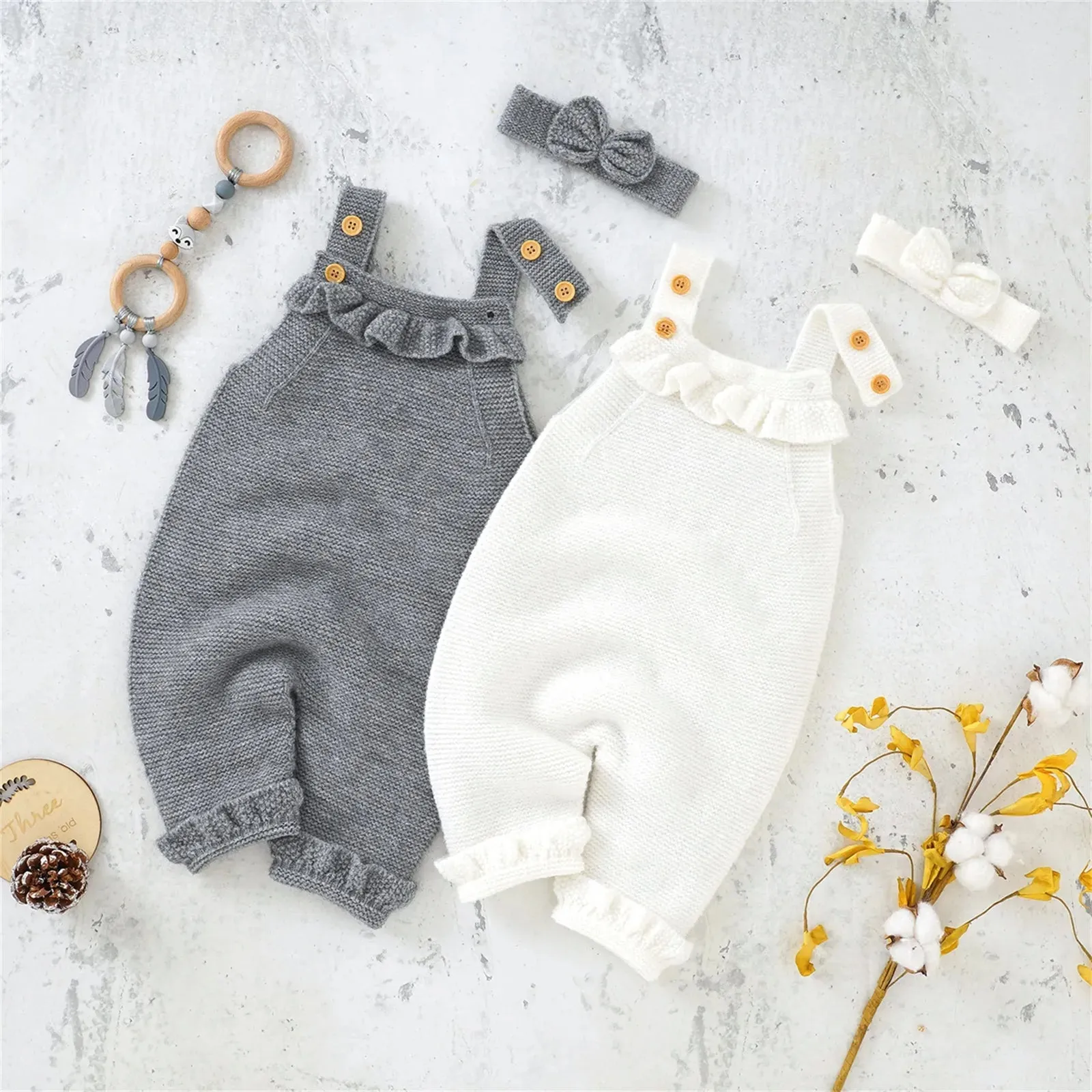 Toddler Baby Girl Autumn Winter Rompers Outfit