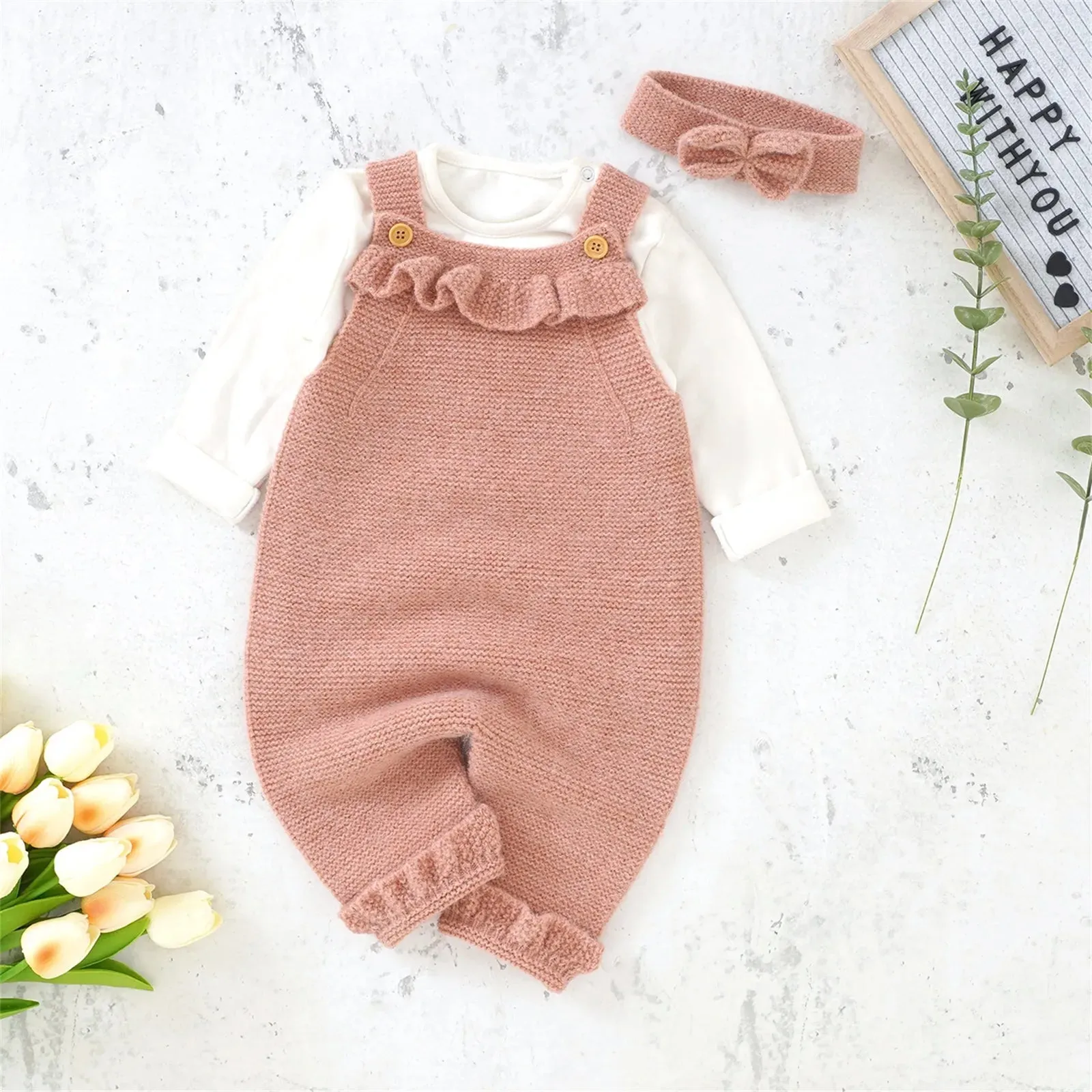 Toddler Baby Girl Autumn Winter Rompers Outfit