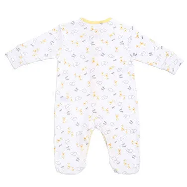 Unisex Tonal Sleepsuits - Pack Of 3 (Lemon)