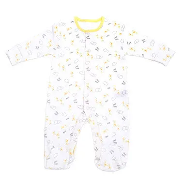 Unisex Tonal Sleepsuits - Pack Of 3 (Lemon)