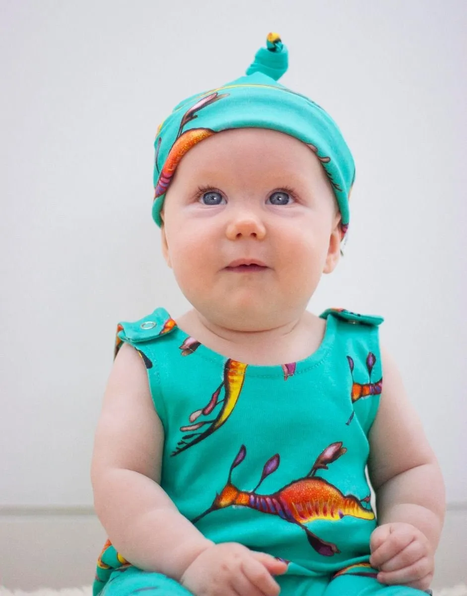 Weedy Sea Dragon | Organic Cotton Romper | Size 000 - 2